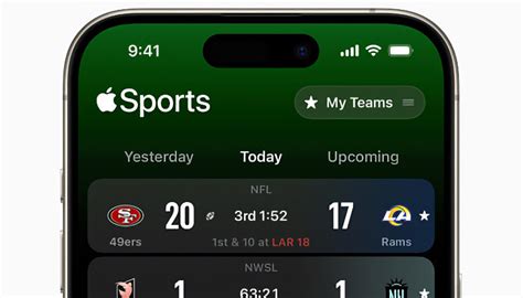 Apple Sports Adds NFL, College Football Support, Preps for Live .